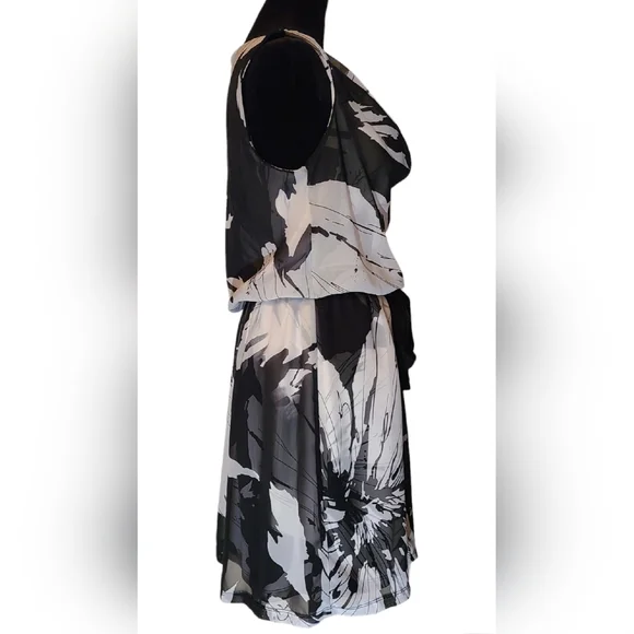 Express size SP  black/white dress - Picture 2 of 10